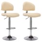 vidaXL Barhocker 2 Stk. Cremeweiß Kunstleder vidaXL Barhocker 2 Stk. Cremeweiß Kunstleder