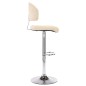 vidaXL Barhocker 2 Stk. Cremeweiß Kunstleder vidaXL Barhocker 2 Stk. Cremeweiß Kunstleder