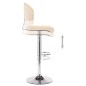 vidaXL Barhocker 2 Stk. Cremeweiß Kunstleder vidaXL Barhocker 2 Stk. Cremeweiß Kunstleder
