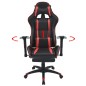 vidaXL Neigbarer Racing-Bürostuhl mit Fußstütze Rot vidaXL Neigbarer Racing-Bürostuhl mit Fußstütze Rot