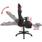 vidaXL Neigbarer Racing-Bürostuhl mit Fußstütze Rot vidaXL Neigbarer Racing-Bürostuhl mit Fußstütze Rot