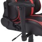 vidaXL Neigbarer Racing-Bürostuhl mit Fußstütze Rot vidaXL Neigbarer Racing-Bürostuhl mit Fußstütze Rot