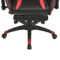 vidaXL Neigbarer Racing-Bürostuhl mit Fußstütze Rot vidaXL Neigbarer Racing-Bürostuhl mit Fußstütze Rot