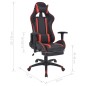 vidaXL Neigbarer Racing-Bürostuhl mit Fußstütze Rot vidaXL Neigbarer Racing-Bürostuhl mit Fußstütze Rot