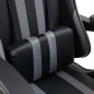 vidaXL Gaming-Stuhl Grau Kunstleder vidaXL Gaming-Stuhl Grau Kunstleder