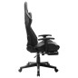 vidaXL Gaming-Stuhl mit Fußstütze Schwarz und Grau Kunstleder vidaXL Gaming-Stuhl mit Fußstütze Schwarz und Grau Kunstleder