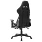 vidaXL Gaming-Stuhl mit Fußstütze Schwarz und Grau Kunstleder vidaXL Gaming-Stuhl mit Fußstütze Schwarz und Grau Kunstleder