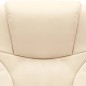 vidaXL Massage-Bürostuhl Creme Echtleder vidaXL Massage-Bürostuhl Creme Echtleder