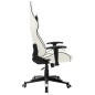 vidaXL Gaming-Stuhl Weiß und Schwarz Kunstleder vidaXL Gaming-Stuhl Weiß und Schwarz Kunstleder