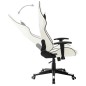 vidaXL Gaming-Stuhl Weiß und Schwarz Kunstleder vidaXL Gaming-Stuhl Weiß und Schwarz Kunstleder