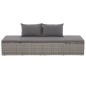 vidaXL Gartenbett Grau 195×60 cm Poly Rattan vidaXL Gartenbett Grau 195×60 cm Poly Rattan
