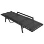 vidaXL Sonnenliege mit Auflage Poly Rattan Schwarz vidaXL Sonnenliege mit Auflage Poly Rattan Schwarz