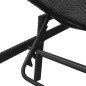 vidaXL Sonnenliege mit Auflage Poly Rattan Schwarz vidaXL Sonnenliege mit Auflage Poly Rattan Schwarz