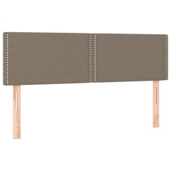 vidaXL Kopfteile 2 Stk. Taupe 72x5x78/88 cm Stoff