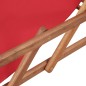 vidaXL Klappbarer Strandstuhl Stoff und Holzrahmen Rot vidaXL Klappbarer Strandstuhl Stoff und Holzrahmen Rot