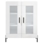 Highboard Hochglanz-Weiß 69,5x34x180 cm Holzwerkstoff Highboard Hochglanz-Weiß 69,5x34x180 cm Holzwerkstoff