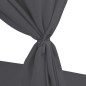 vidaXL Outdoor-Lounge-Bett mit Vorhängen Poly Rattan Grau vidaXL Outdoor-Lounge-Bett mit Vorhängen Poly Rattan Grau