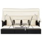 vidaXL Garten-Sonneninsel mit Dach Schwarz Poly Rattan vidaXL Garten-Sonneninsel mit Dach Schwarz Poly Rattan