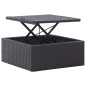 vidaXL Garten-Sonneninsel mit Dach Schwarz Poly Rattan vidaXL Garten-Sonneninsel mit Dach Schwarz Poly Rattan