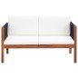 vidaXL Gartensofa 2-Sitzer Massivholz Akazie vidaXL Gartensofa 2-Sitzer Massivholz Akazie