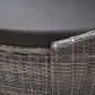 vidaXL Outdoor-Loungebett mit Dach Grau vidaXL Outdoor-Loungebett mit Dach Grau
