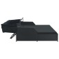 vidaXL 2-Personen-Sonnenliege mit Sonnendach Poly Rattan Schwarz vidaXL 2-Personen-Sonnenliege mit Sonnendach Poly Rattan Schwarz