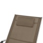 vidaXL Sonnenliege mit Kissen Aluminium und Textilene Taupe vidaXL Sonnenliege mit Kissen Aluminium und Textilene Taupe