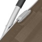 vidaXL Sonnenliege mit Kissen Aluminium und Textilene Taupe vidaXL Sonnenliege mit Kissen Aluminium und Textilene Taupe