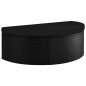 vidaXL Gartenbett mit Sonnenschirm Poly Rattan Schwarz vidaXL Gartenbett mit Sonnenschirm Poly Rattan Schwarz