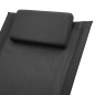 vidaXL Kinder-Sonnenliege Stahl Schwarz vidaXL Kinder-Sonnenliege Stahl Schwarz