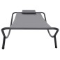vidaXL Gartenbett Grau 200×90 cm Stahl vidaXL Gartenbett Grau 200×90 cm Stahl