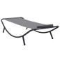 vidaXL Gartenbett Grau 200×90 cm Stahl vidaXL Gartenbett Grau 200×90 cm Stahl