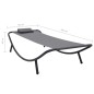 vidaXL Gartenbett Grau 200×90 cm Stahl vidaXL Gartenbett Grau 200×90 cm Stahl