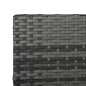 vidaXL Sonnenliege mit Auflage Poly Rattan Grau vidaXL Sonnenliege mit Auflage Poly Rattan Grau