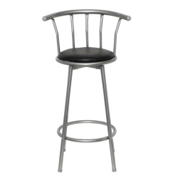 vidaXL Barhocker 2 Stk. Schwarz Kunstleder  