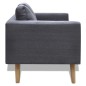 vidaXL Sofa 2-Sitzer Stoff Dunkelgrau vidaXL Sofa 2-Sitzer Stoff Dunkelgrau