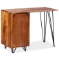 vidaXL Schreibtisch mit 1 Schublade und 1 Schrank Massivholz vidaXL Schreibtisch mit 1 Schublade und 1 Schrank Massivholz