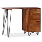 vidaXL Schreibtisch mit 1 Schublade und 1 Schrank Massivholz vidaXL Schreibtisch mit 1 Schublade und 1 Schrank Massivholz