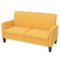 vidaXL 2-Sitzersofa 135 x 65 x76 cm Gelb vidaXL 2-Sitzersofa 135 x 65 x76 cm Gelb