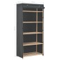 vidaXL Kleiderschrank Grau 79 x 40 x 170 cm Stoff vidaXL Kleiderschrank Grau 79 x 40 x 170 cm Stoff