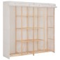 vidaXL Kleiderschrank Weiß 173 x 40 x 170 cm Stoff vidaXL Kleiderschrank Weiß 173 x 40 x 170 cm Stoff