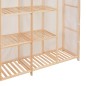 vidaXL Kleiderschrank Weiß 173 x 40 x 170 cm Stoff vidaXL Kleiderschrank Weiß 173 x 40 x 170 cm Stoff