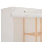 vidaXL Kleiderschrank Weiß 173 x 40 x 170 cm Stoff vidaXL Kleiderschrank Weiß 173 x 40 x 170 cm Stoff