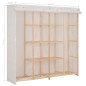 vidaXL Kleiderschrank Weiß 173 x 40 x 170 cm Stoff vidaXL Kleiderschrank Weiß 173 x 40 x 170 cm Stoff