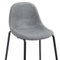 vidaXL Barhocker 2 Stk. Hellgrau Stoff vidaXL Barhocker 2 Stk. Hellgrau Stoff