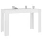 vidaXL Esstisch Hochglanz-Weiß 120x60x76 cm Holzwerkstoff vidaXL Esstisch Hochglanz-Weiß 120x60x76 cm Holzwerkstoff