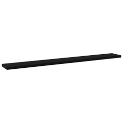 vidaXL Bücherregal-Bretter 4 Stk. Schwarz 80x10x1,5 cm Holzwerkstoff