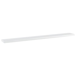 vidaXL Bücherregal-Bretter 4 Stk. Hochglanz-Weiß 80x10x1,5 cm