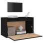 vidaXL Wandschrank Schwarz 60x30x35 cm Massivholz Kiefer vidaXL Wandschrank Schwarz 60x30x35 cm Massivholz Kiefer