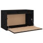 vidaXL Wandschrank Schwarz 60x30x35 cm Massivholz Kiefer vidaXL Wandschrank Schwarz 60x30x35 cm Massivholz Kiefer